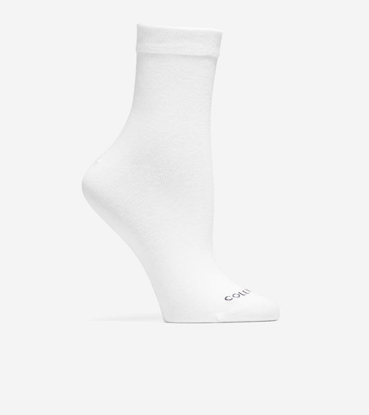 Women's 2-Pair Solid Short Crew Socks