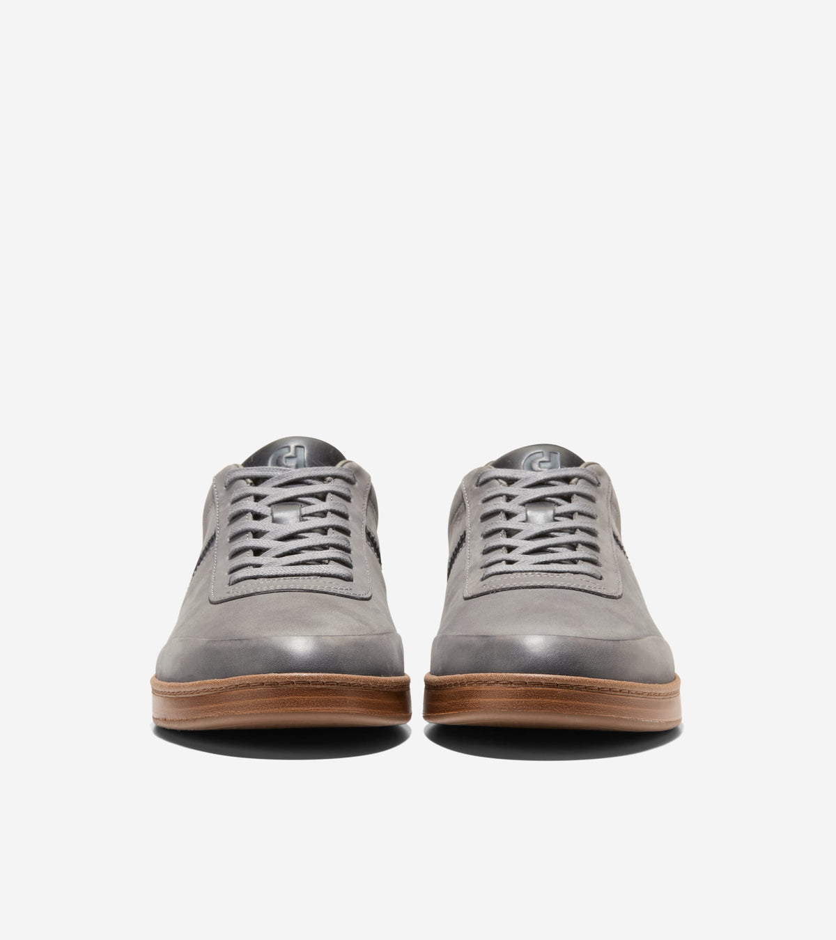 C45122:STEEL GRAY NUBUCK / GRAY PINSTRIPE / ITALIAN DARK NATURAL