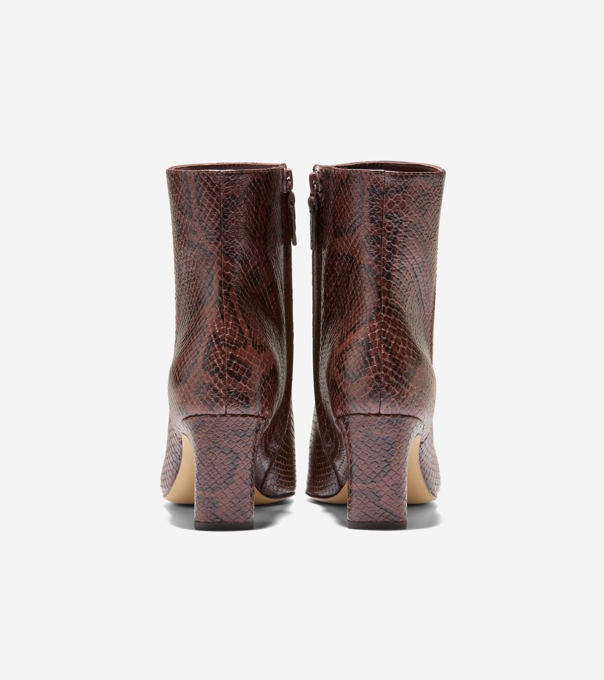 W37087:CH HICKORY GLOSSY SNAKE PRINT LEATHER