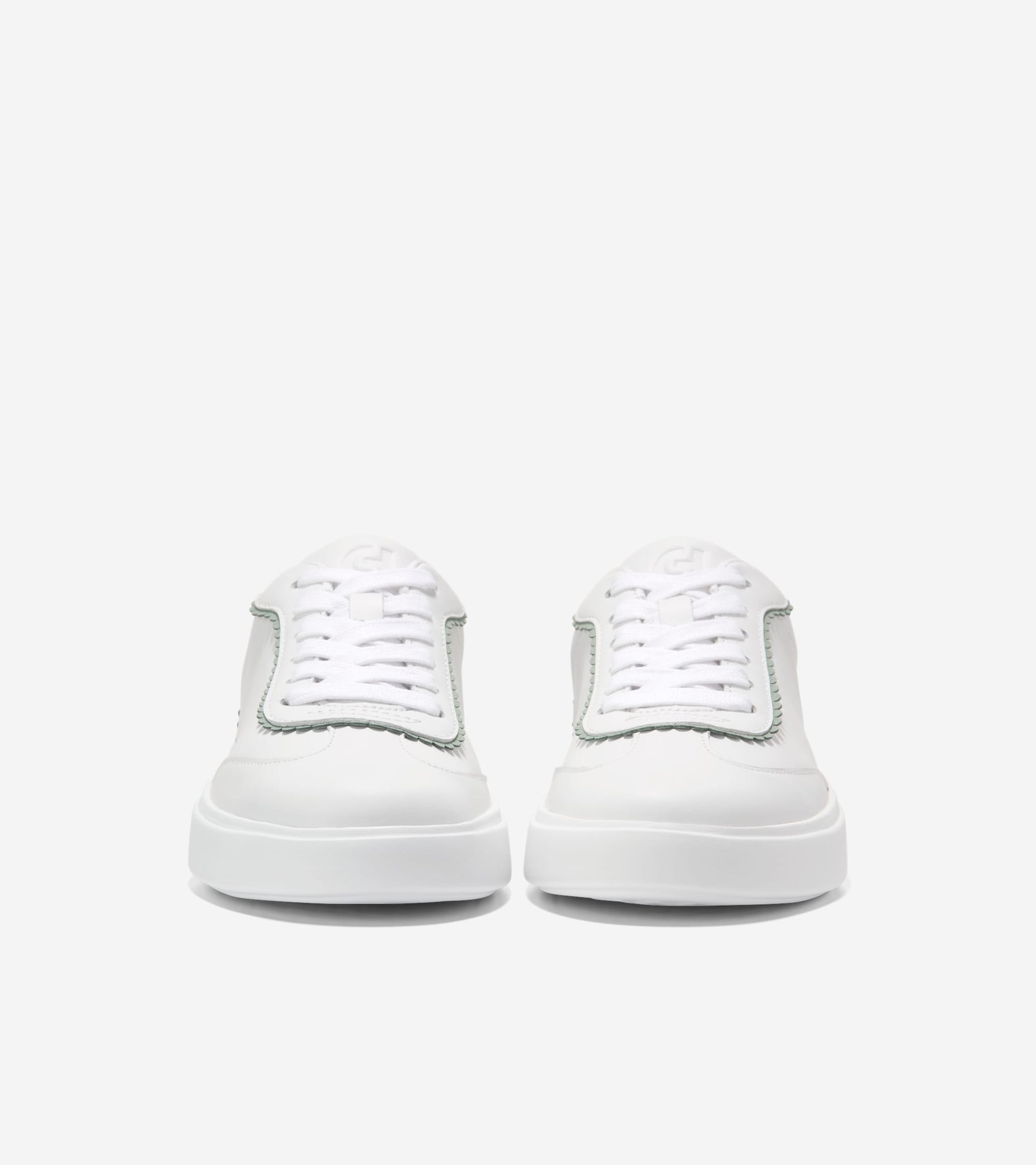 W36229:WHITE LEATHER / LILY PAD SUEDE