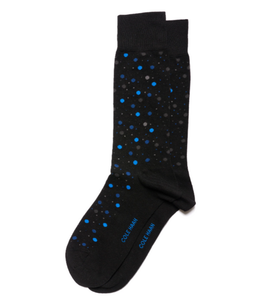 Uni 1Pk Dot Dress Crew Sock