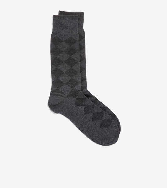 Men's Plaid Twist Dress Crew Socks