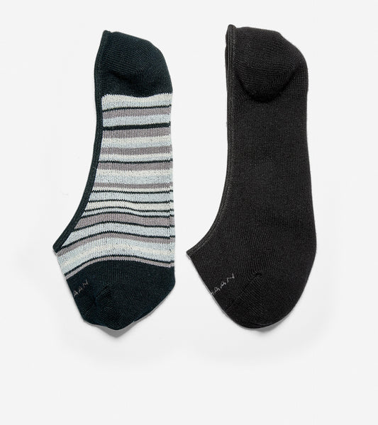 Town Stripe No-Show Sock Liner - 2 Pack
