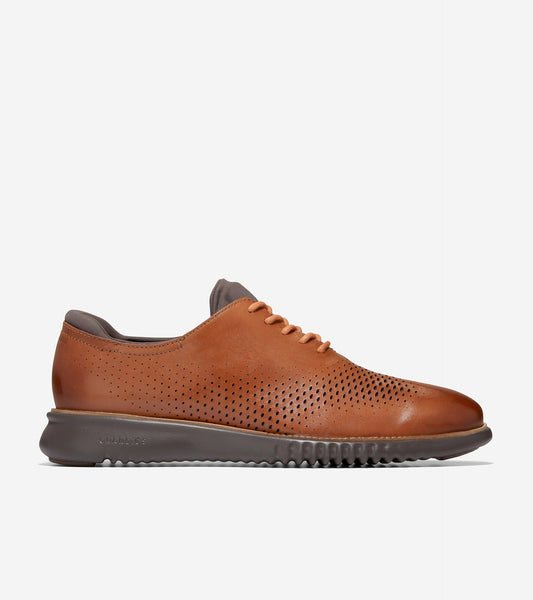 Men's 2.ZERØGRAND Lined Laser Wingtip Oxford