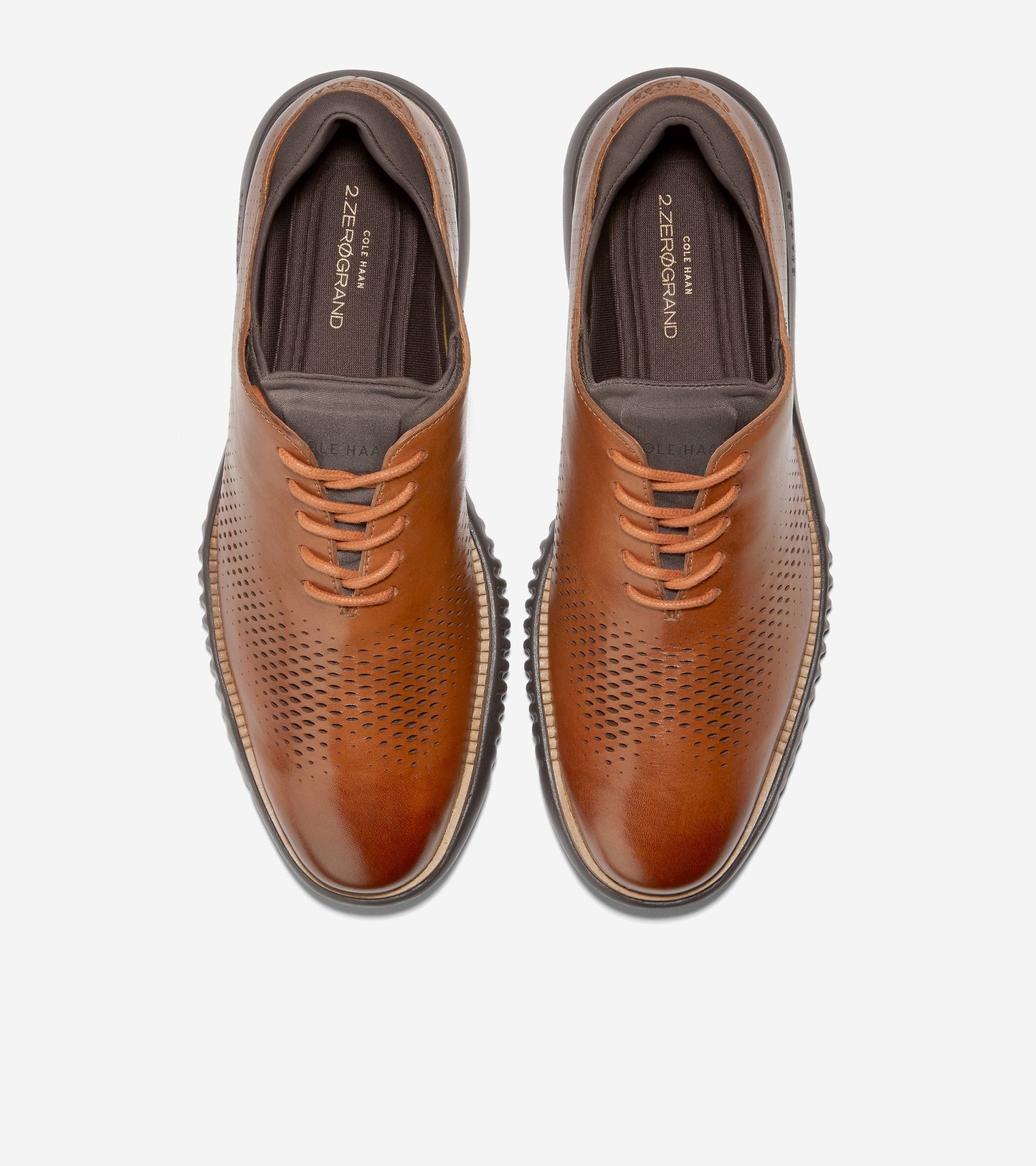 Men's 2.ZERØGRAND Lined Laser Wingtip Oxfords